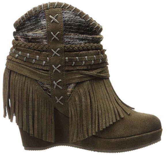 Naughty Monkey Boho Ankle Bootie Taupe - Picture 2 of 5